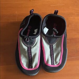 Women's Athletic Water Shoes - Black and Pink